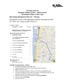 Directions from Kimmel to Pier 61 (for Banquet/dinner cruise)