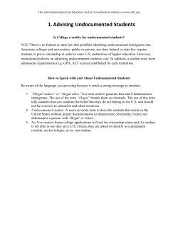 Advising Undocumented Students