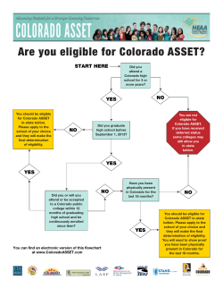 Are you eligible?