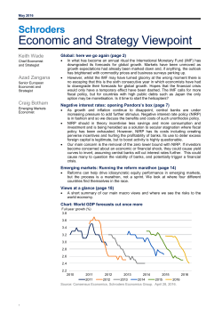 economic and strategy viewpoint may 2016   final