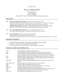 See CV.&nbsp;