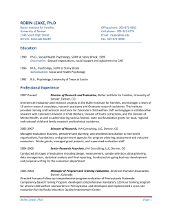 See Professor Leake's CV.