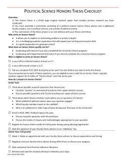 Honors Thesis Checklist (PDF)