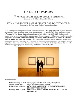 Call for Papers 2015