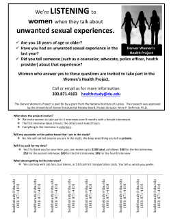 1 page flyer