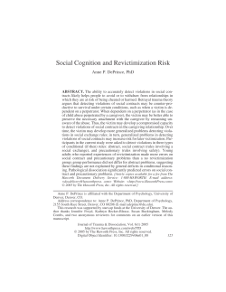 Social cognition and revictimization risk