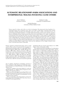 Automatic relationship-harm associations and interpersonal trauma involving close others