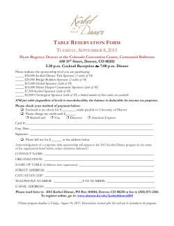 table reservation form