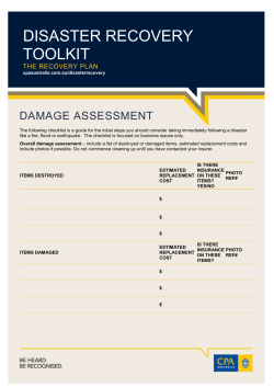 Damage assessment