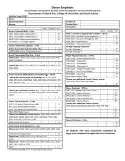Dance Emphasis