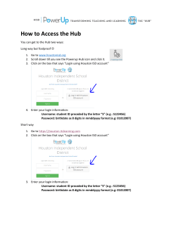 Directions to reach the HUB