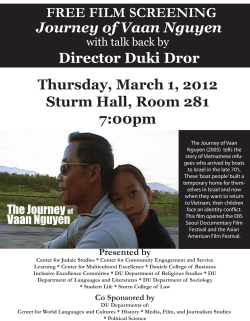 Journey of Vaan Nguyen