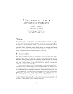 A Simulacrum Account of Dispositional Properties