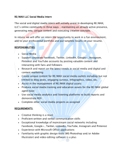 RE/MAX LLC Social Media Intern