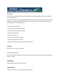 Glendale Cherry Creek Chronicle