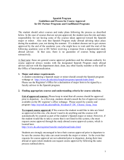 Guidelines and Process