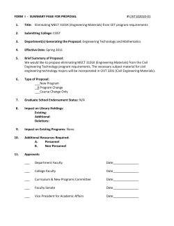 MECT 3101K - Engineering Materials