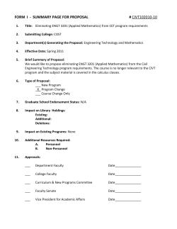 ENGT 3201 - Applied Mathematics