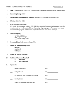 CSCI 2235 - Comparative Programming Language
