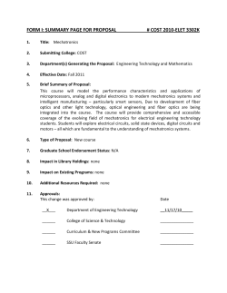 ELET 3302K - Mechatronics