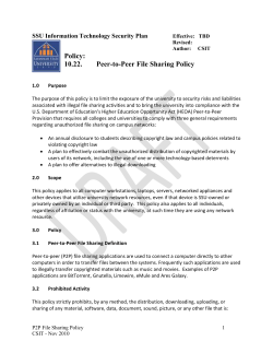 10-22 P2P File Sharing Policy