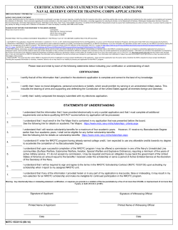 Statement of Understanding