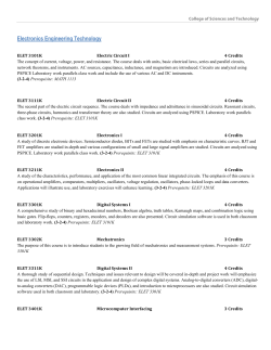 Electronics Engineering Technology Courses