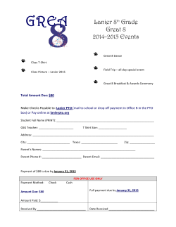 Great 8 Registration Form