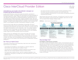 Cisco InterCloud Provider Edition