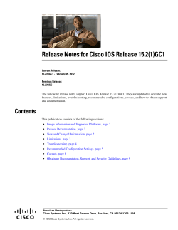 Release Notes for Cisco IOS Release 15.2(1)GC1