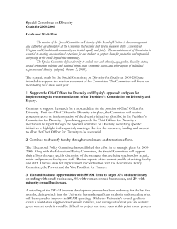 Special Committee on Diversity