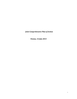 Joint Comprehensive Plan of Action