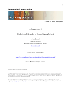 The Relative Universality of Human Rights