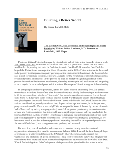 Building a Better World