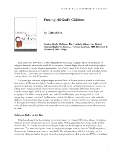 Freeing All God&rsquo;s Children