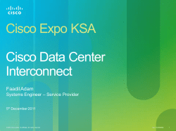 Data Center Interconnect - Faadil