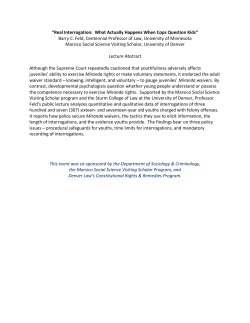 Barry Feld Marsico lecture abstract