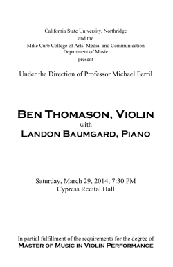 BenThomasonMMRecitalProgram