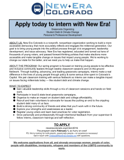 New Era Colorado leadership development program