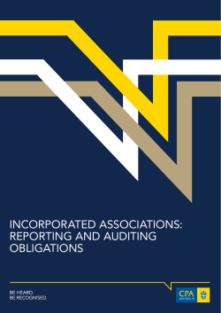Incorporated associations auditing and reporting obligations