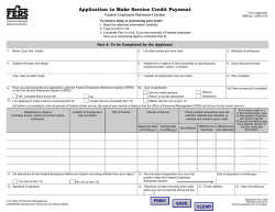 Application to Pay Military Deposit (if necessary)