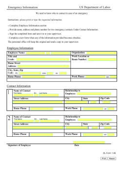 Emergency Information