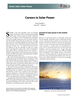 careers in solar energy