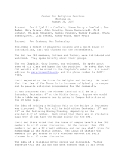 CRS 2007-2008 Minutes