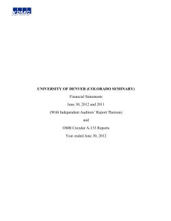 A-133 FY2012 Audit Report