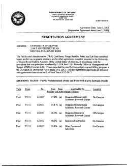 FY12/FY13 Rate Agreement