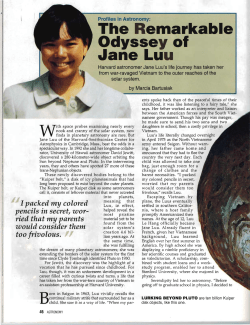 "The Remarkable Odyssey of Jane Luu"