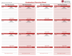 four year planning worksheet