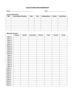 single quarter planning worksheet