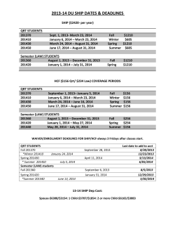 AY1314 H C Center deadlines